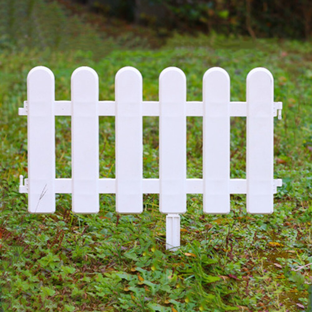 Easy Install Garden Fence Lightweight Plant Border Yard Grass Lawn Path Panel Flowerbeds Protective White Edgings Landscape
