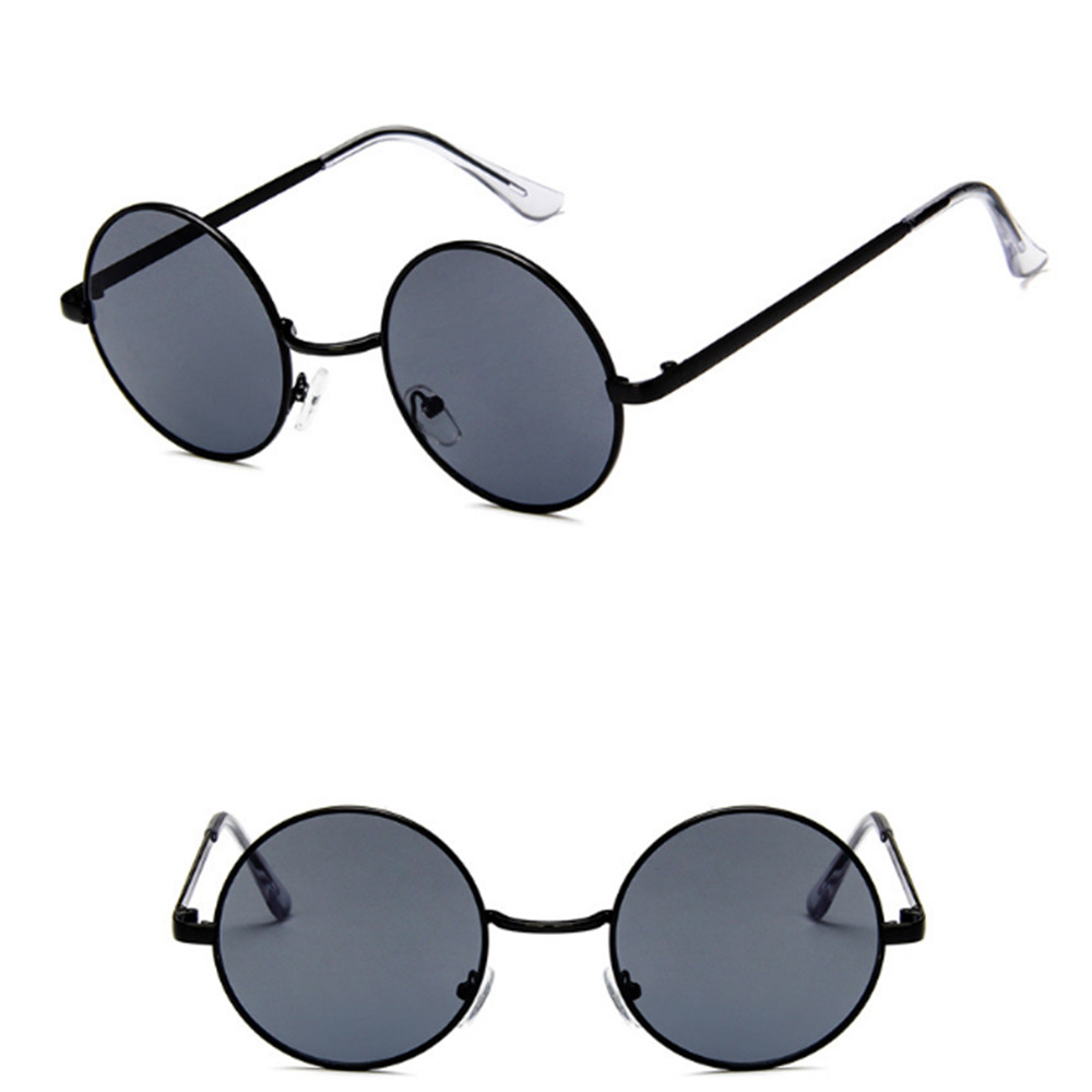 1PCS Small Round Sunglasses Women Famous Brand Vintage Sun Glasses Female Retro Personality Metal Eyewear Style