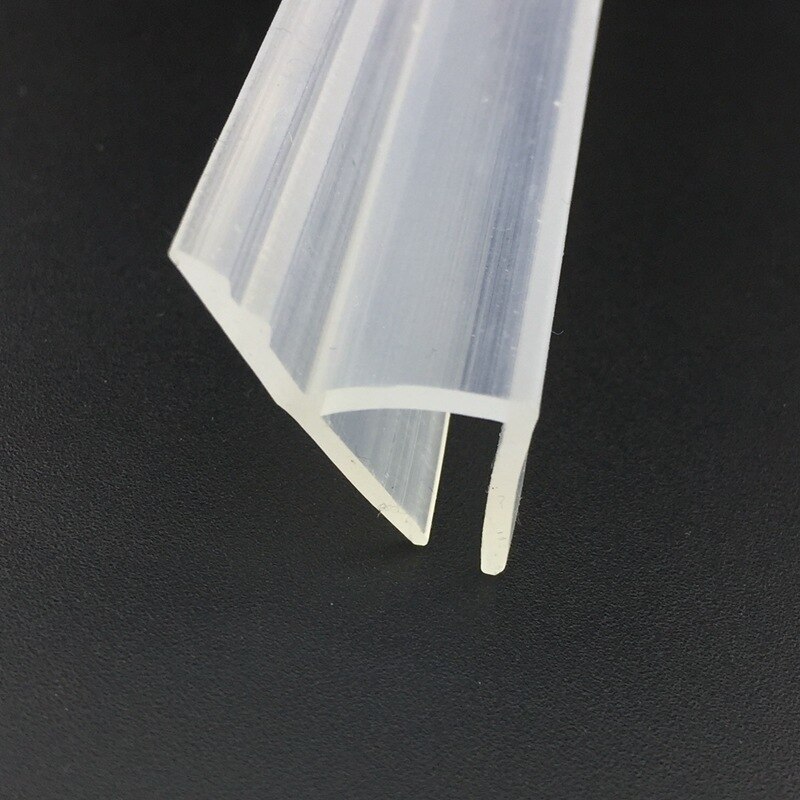 Siliconen Afdichting Strip H-Vormige Raam Afdichting Winddicht Badkamer Douche Waterdicht Frameloze Glazen Deur Raam Afdichting Strip