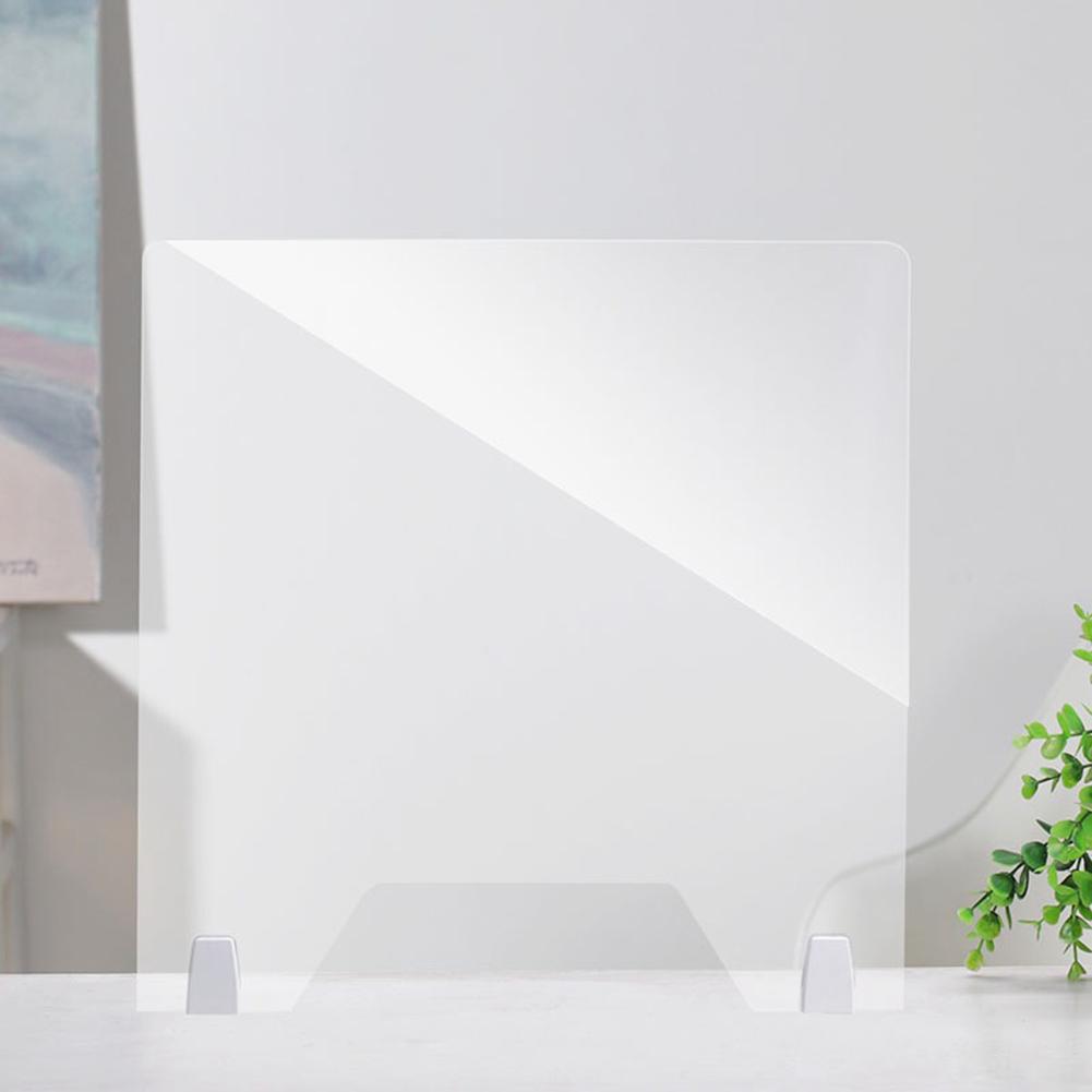 Acrylic Sneeze Guard Shield Transparent Smooth Sneeze Droplets Panel Board For Most Countertops Desktops