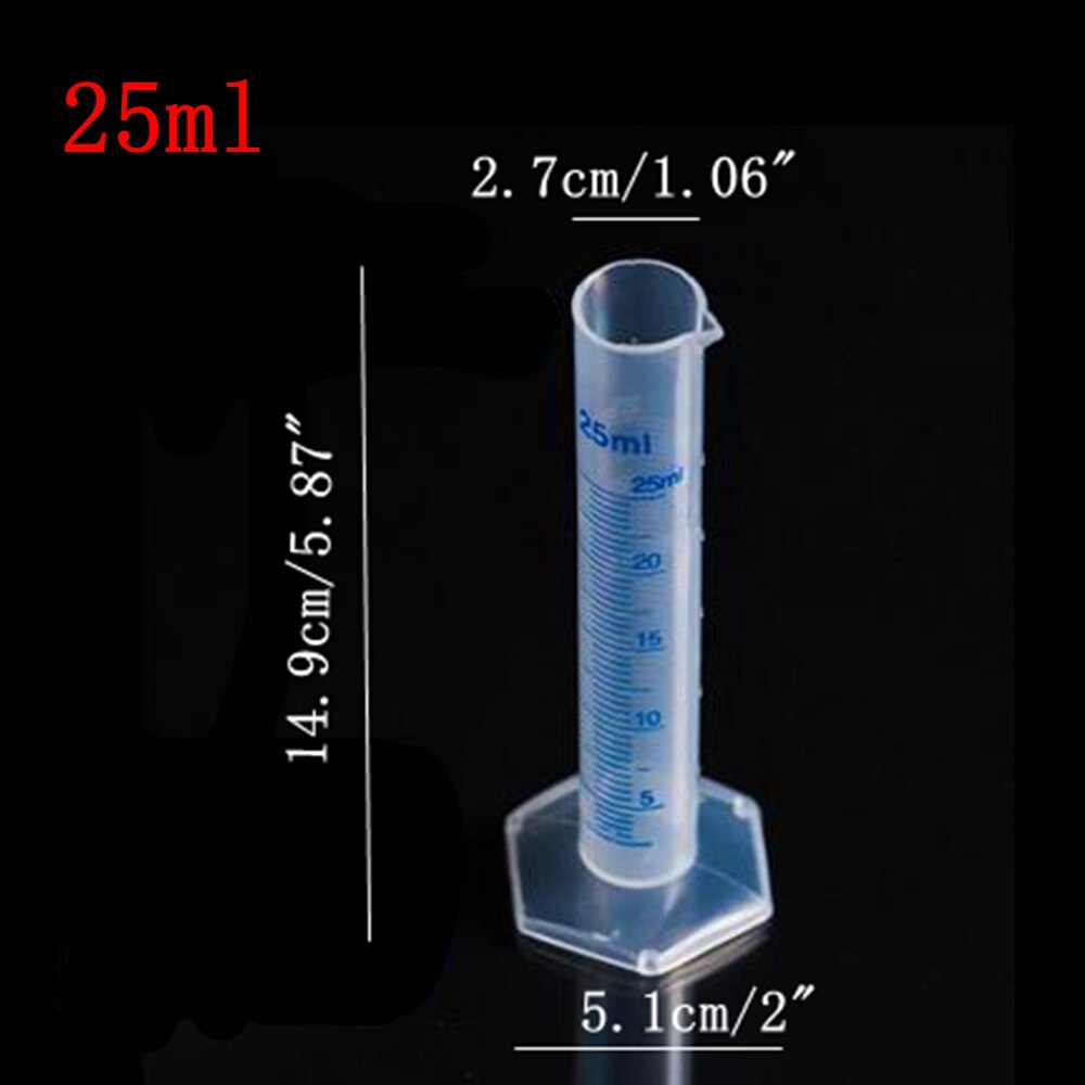 4pcs/set Plastic Measuring Cylinder Trial Liquid Tube Laboratory Test Container Laboratory Supplies JCX1081