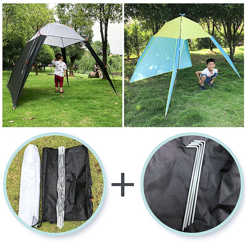 Portable outdoor Camping Beach Tent Fishing Picnic Travel triangle Camping tent UV Protection summer палатка beach accessories