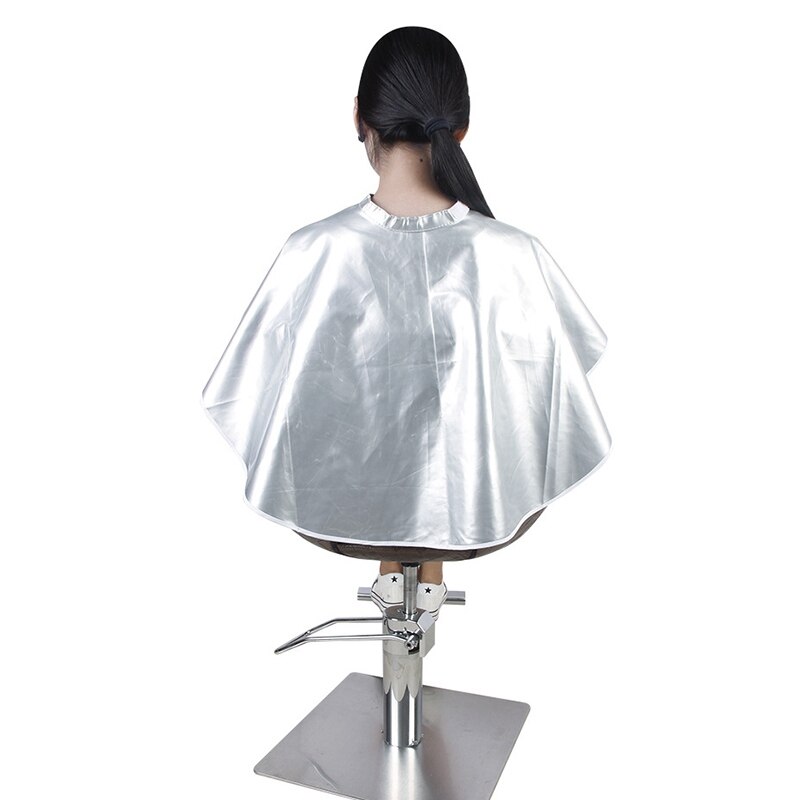 Hook & loop låsning pvc salon hår forklæde spejl overflade glat bib kjole cappa frisør krave styling wraps sjal