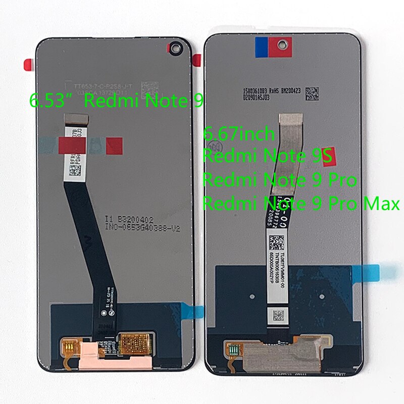 6.53" Original M&Sen For Xiaomi Redmi Note 9 M2003J15SG LCD Display Screen+Touch Screen Digitizer With Frame For Redmi 10X 4G