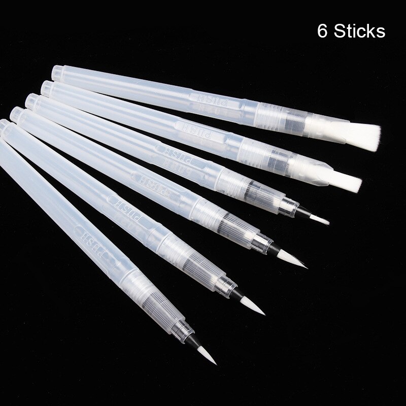 Painting Pens Watercolor Brush Vibrant Painting Tools Watercolor Paint Brush UD88: 6 sticks
