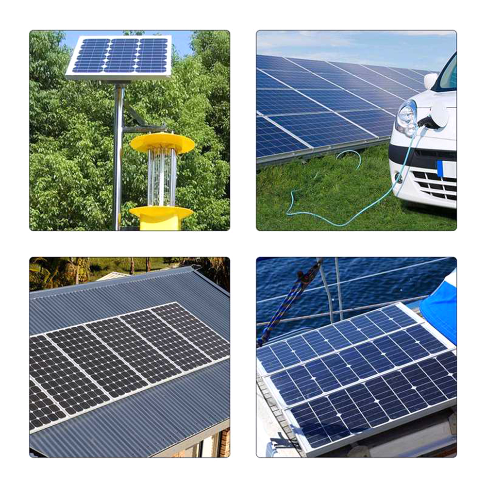 35w solpaneler 12v/5v 5 in1 dobbelte usb solcelle monokrystallinske med biloplader til udendørs camping nødlys