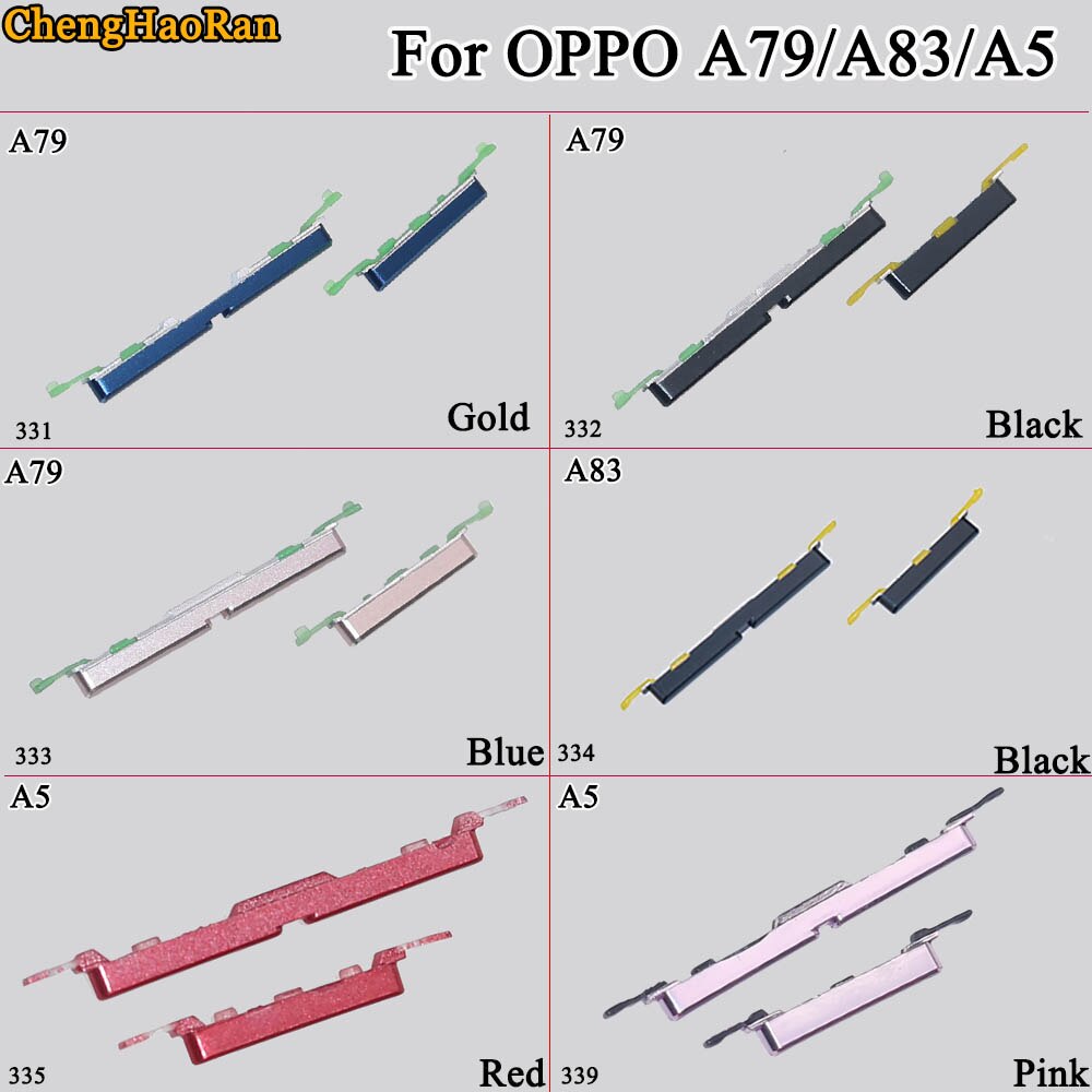 ChengHaoRan 1Pcs Side Button Power Key Replacement Spare parts For OPPO A79 A83 A5