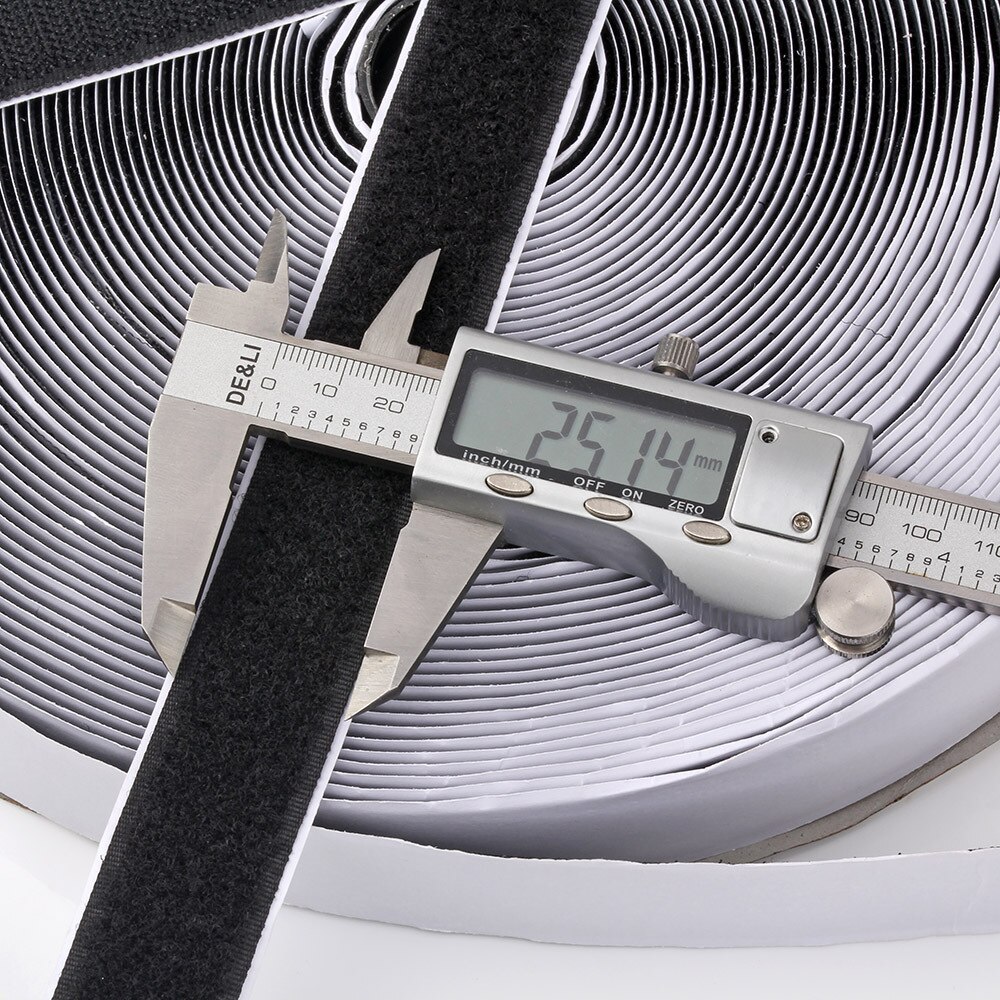 1m Self Adhesive Hook and Loop Tape Velcros Adhesive Sticker Velcros Nylon with Gue Fabric Tape for Sewing 16/20/25/30/50/100mm