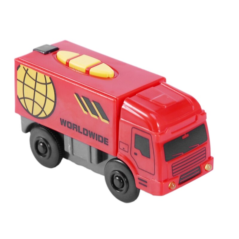 Afstandsbediening Elektrische Truck Speelgoed Jongen Meisje Houten Spoor Auto Treintje Kinderen Speelgoed