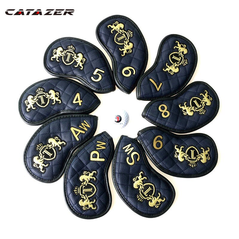 Golf Iron Head Cover #4-9 Pas Licht Pu Golf Irons Set Headcovers Voor Mannen Vrouwen 6 Kleuren Golf Iron Head Covers