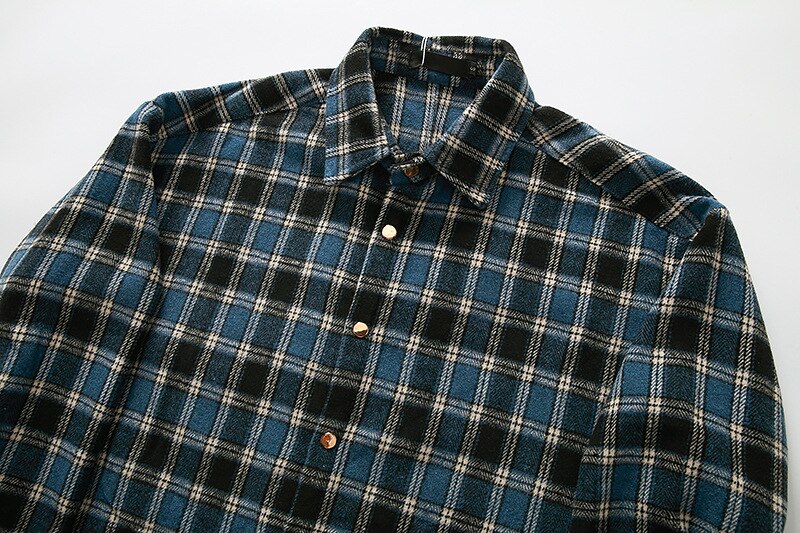 Men Flannel plaid shirt men's Casual Long Sleeve Shirt Soft Comfort Slim Fit Styles Brand Man Plus Size