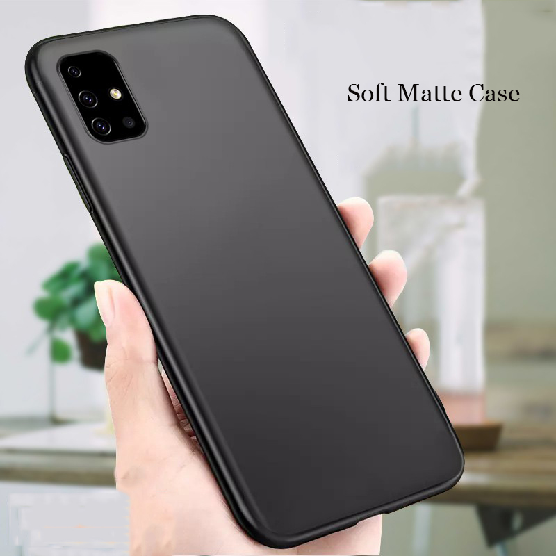 For Samsung Galaxy A51 Case Car Holder Mgnetic Ring Bracket Armor Cover For Samsung Galaxy A71 A50 A50S A30S Phone Cases: For Galaxy A50 / Slim Matte Black