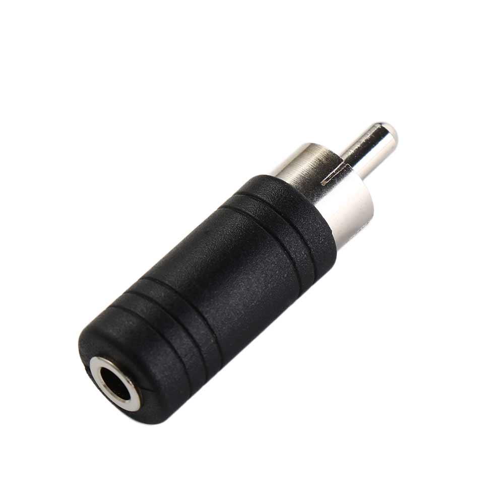 Terminal Plug Terminal Plug Converter Connector Black Red RCA Male Plug RCA to 3.5mm Adapter 3.5mm Female Jack Audio Adapter