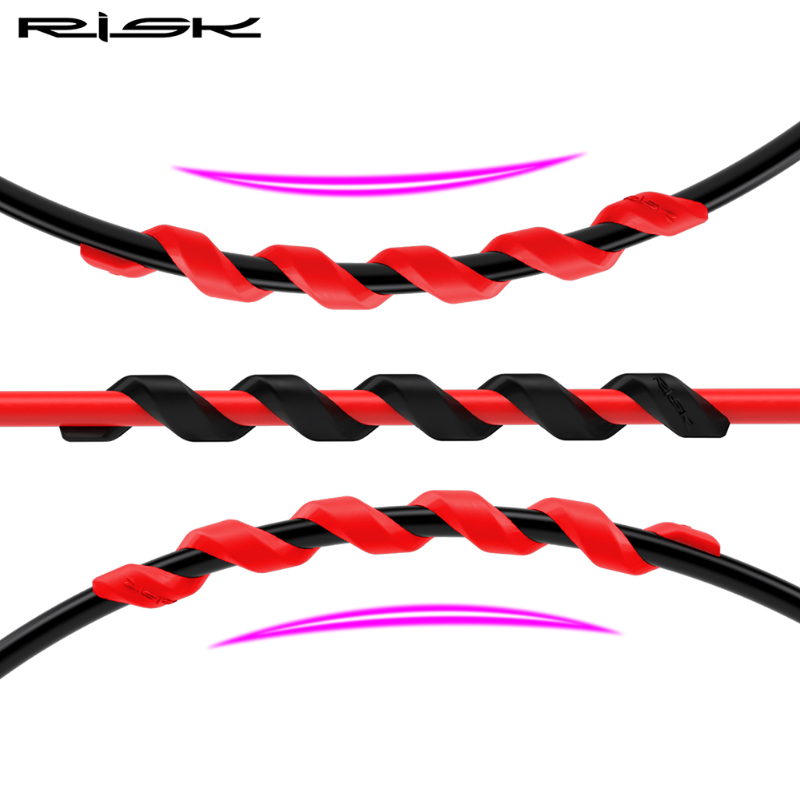 5/10 stücke Risiko Fahrrad kabels chutz Gummi Anti-Reibung Fahrrad rahmen Spiral- schutz MTB Fahrrad brems verschiebung Kabel hülse
