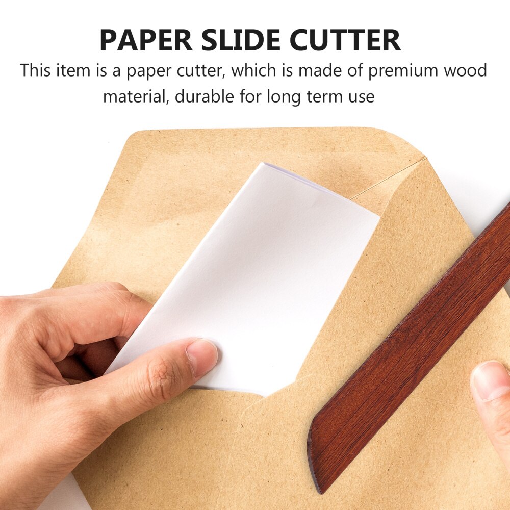 1Pc Mini äußern Verpackung Öffner Holz Manul Papier Schneider für Heimat Sekretariat
