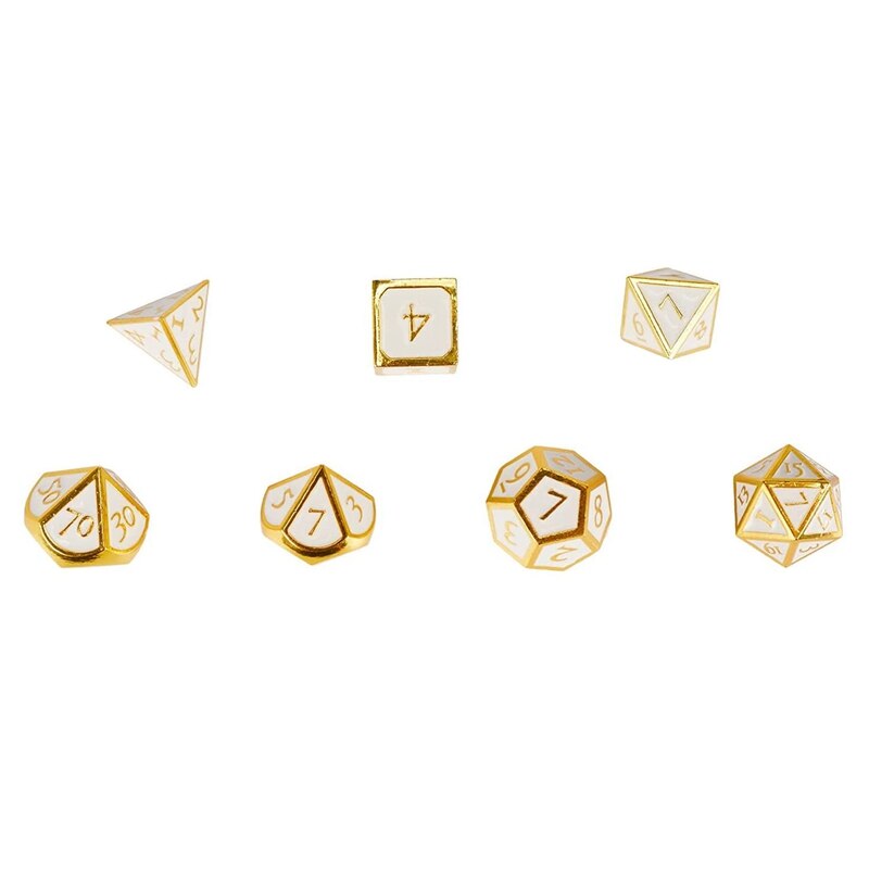 Dnd Dobbelstenen Set Metal Dice Set Metalen Polyhedrale Dobbelstenen Set Dragon Metal Dice Voor Tafel Games Rollenspel Dobbelstenen Set
