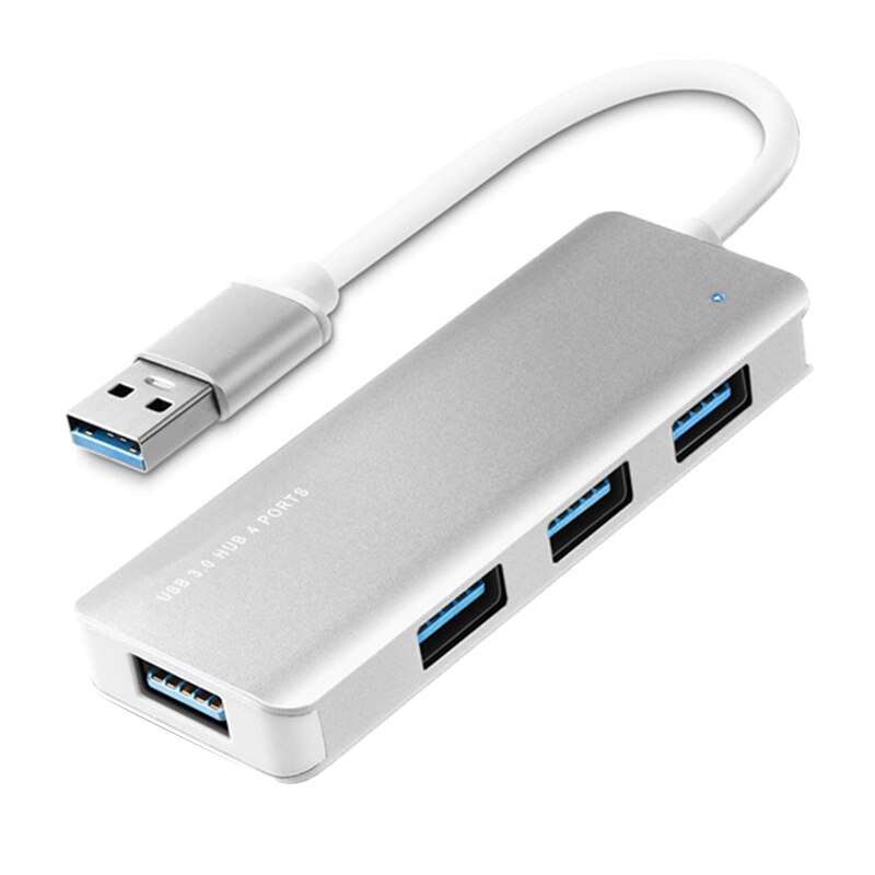 Extensor de divisor de 4 puertos USB 3,0, Cable externo para ordenador portátil, concentrador Multi USB para ordenador PC