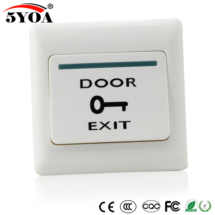 Bouton de sortie de porte, interrupteur à poussoir pour système de contrôle d'accès, serrure de porte électronique