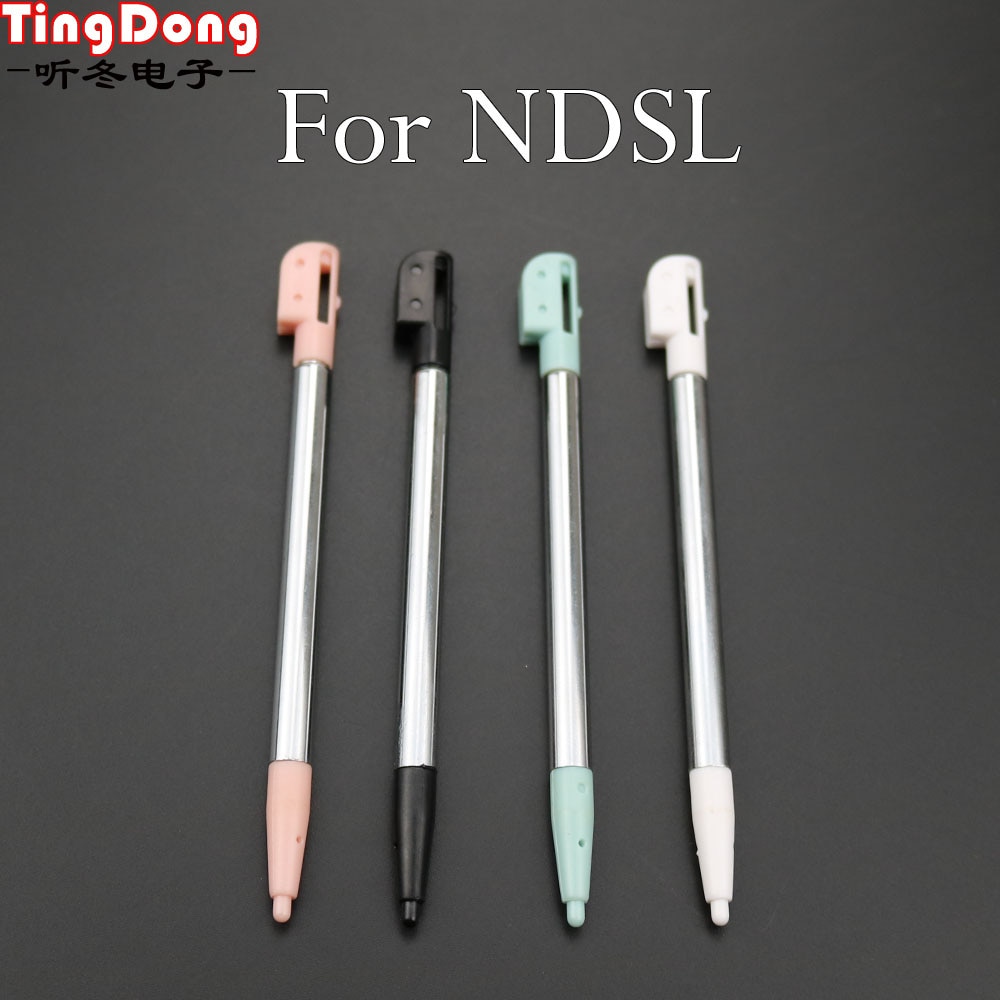 TingDong Aluminium Plastic Intrekbare Vervanging Stylus Metalen Uitschuifbare Touch Pen voor Nintendo DS Lite voor ND SL