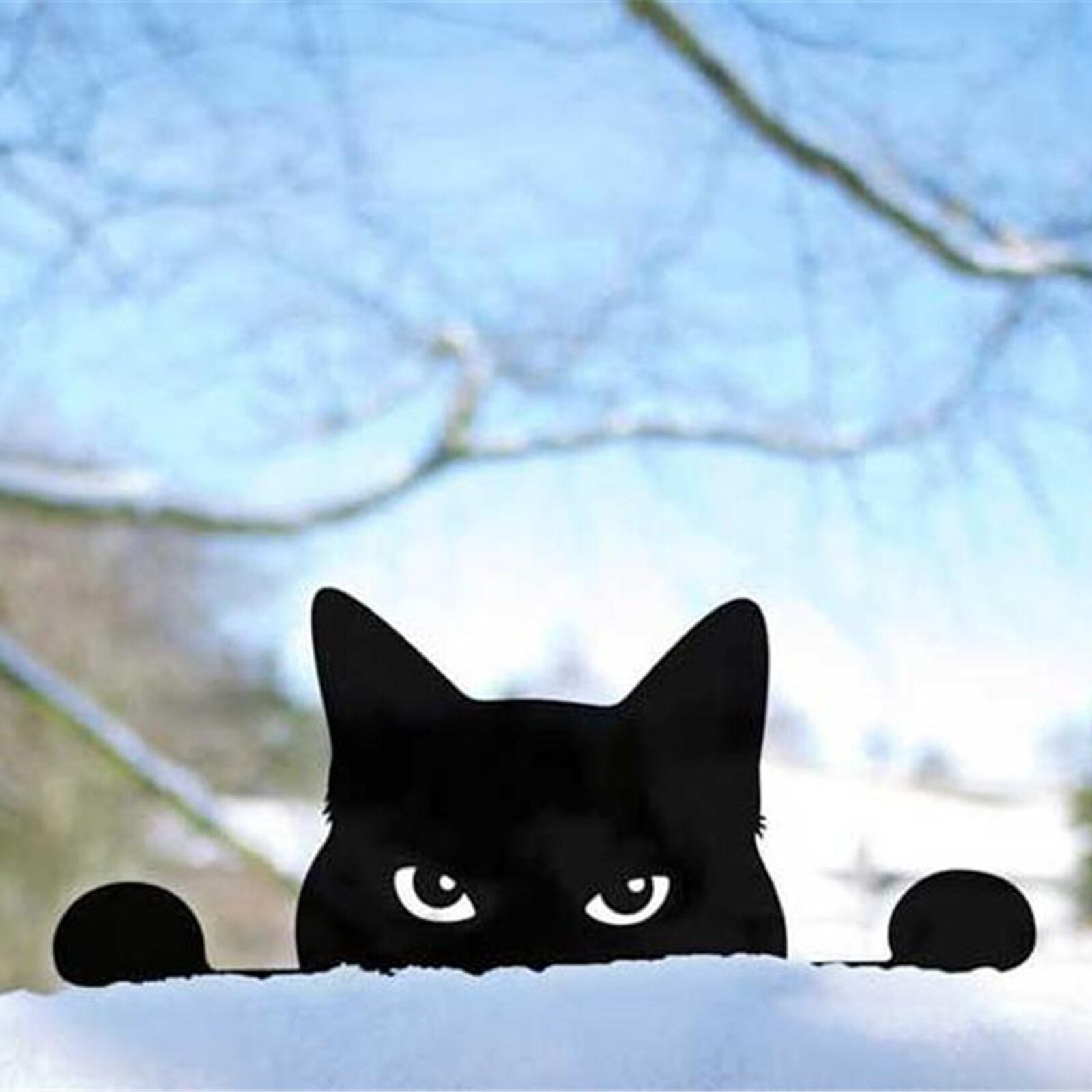 Trädgård djur katt staket tittare post topper gård konst hängare skulptur fönster staty dekor