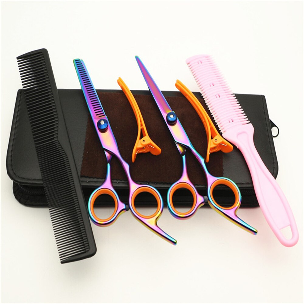 Professionelles Friseur-Scheren-Set – 15,2 Cm, Inkl. Effilierschere, Tasche Und Zubehör