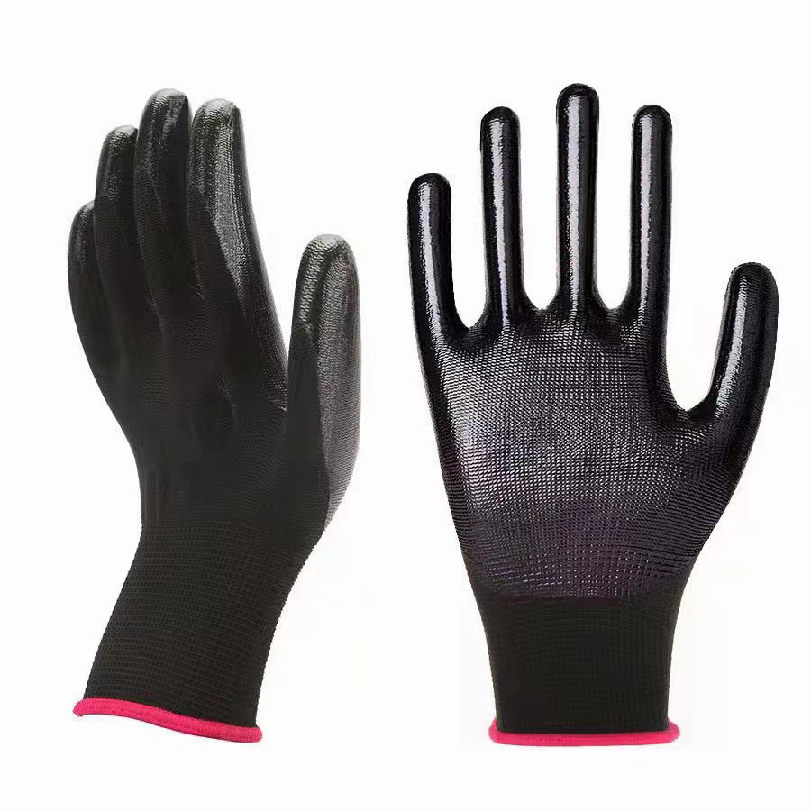 Safety Working Gloves Premium Nitrile Coated Builders Excellent Grip Gardening Grip Industrial Protective Work Flexible Gloves