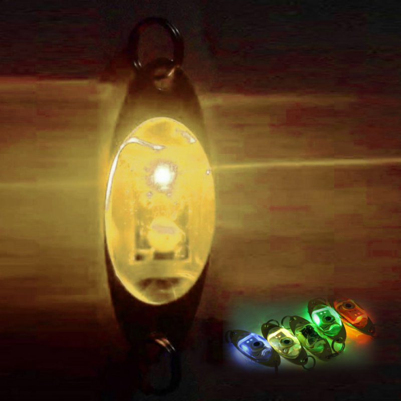 6 cm/2.4 pouce Led appâts de pêche sous-marine coloré bateau en forme de piège calmar goutte profonde poisson leurre lumière Flash lampe Pesca Calamar