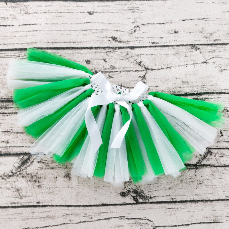 Bebê meninas sortidas cores artesanal malha tutu saias para crianças festival de natal aniversário curto pettiskirt roupas 0-2y