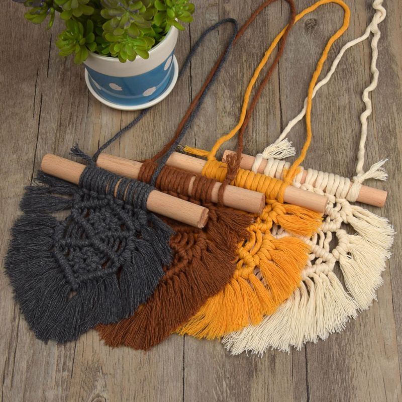 Decoración nórdica bohemios borla para colgar en la pared decoración para habitación de los niños campanas de viento accesorios de foto