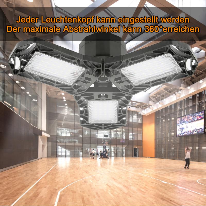 360 Graden LED Garage Licht 6000LM LED Garage Lichten Tribright Garage Licht Vervormbare Garage LED Verlichting Voor Garage Werkplaats