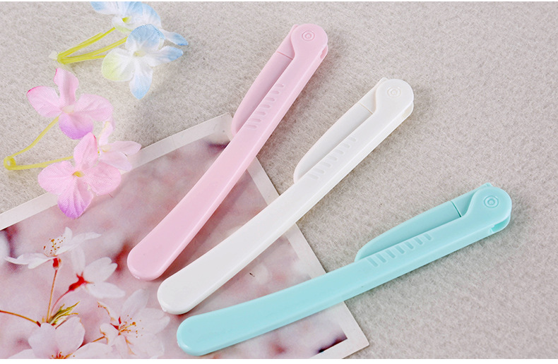 3 unids/set de afeitadora de cejas portátil, herramienta de corte de acero inoxidable