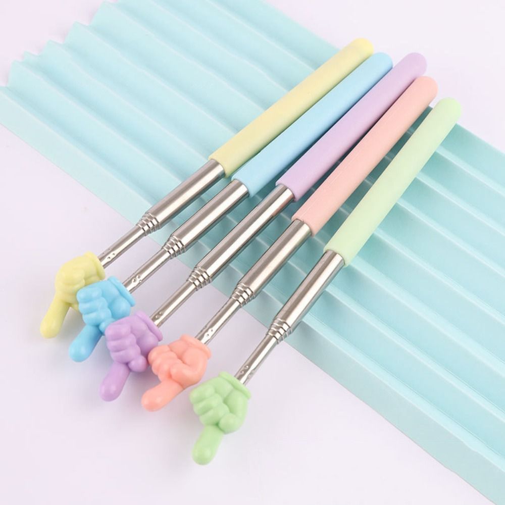 Telescopische Leesgids Aanwijzer Intrekbare Antislip Onderwijs Pointer Stick Draagbare Vingervorm