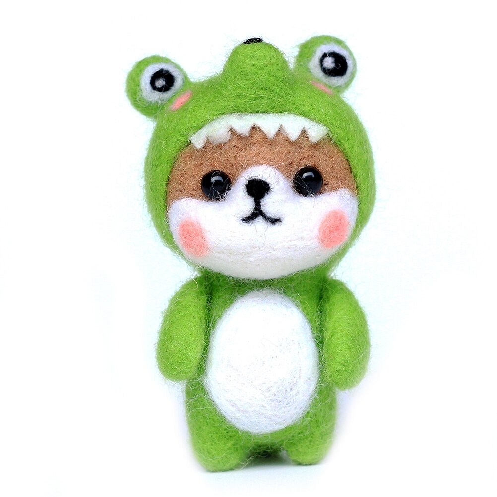 Wool Needle Felting Kit for Beginner Animal Easter Craft Kit Adult DIY Handmade Material Kids Crafts and Arts Felting Needles: Burgundy