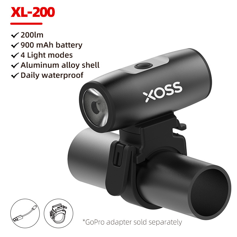 XOSS 200-1200 Lm Bike Light XL1200 Headlight Waterproof Rechargeable Front Lamp Bicycle Light Aluminum Ultralight Flashlight: PURPLE