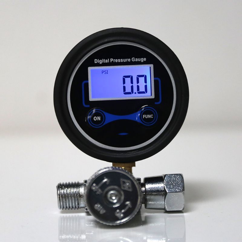 Digital 1/4" 200PSI Air Pressure Regulator Gauge Control Valve for Spray Gun