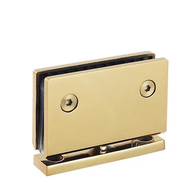 Puertas de cristal para baños, de acero inoxidable, montaje en pared de 304, ducha en Color de bisagra, eje de puerta de cristal de 360 grados, eje con bisagra giratorio: GOLD