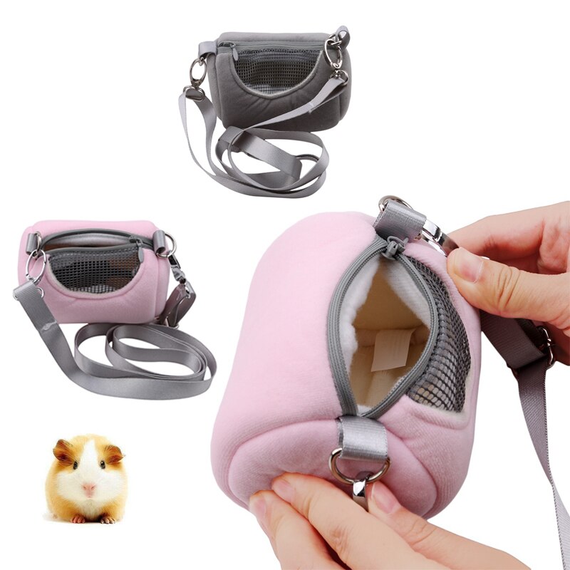 Hamster Cavia Carrier Bag Eekhoorn Egel Huis Knaagdieren Kooi Huisdier Transport Tas Voor Ratten Cilinder Schoudertas Cross Body