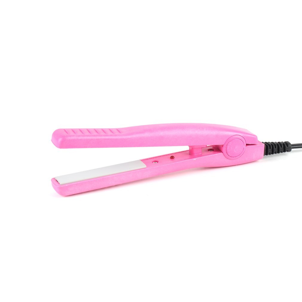 Mini Hair straightener Iron Pink Ceramic Portable Electronic Hairs Straightening Styling Tools Hair