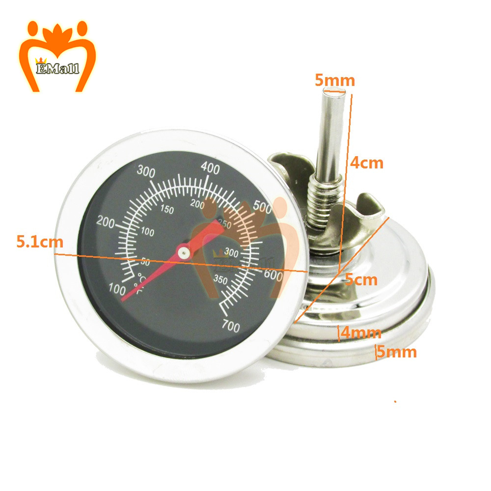 Stainless Steel Coffee Thermometer Smoker Grill Kitchen Milk Food Tea Water BBQ Temperature Tester Gauge Temp Sensor: 50-350 Degree