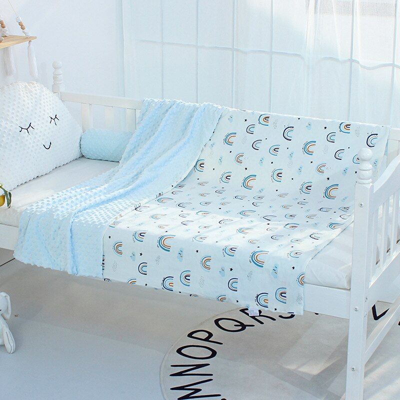 Baby Wieg Quilts Bed Linnen Peas Minky Rustgevende Dekens 100% Katoen Comfort Dekbedovertrek Pasgeboren Beddengoed Set Voor Peuter Zuigeling: 14 quilt cover