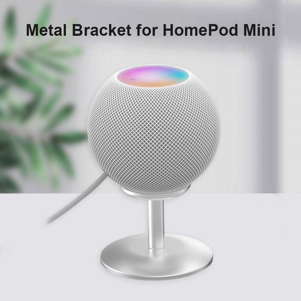 Beugel Base Desktop Montage Opladen Mount Bracket Metal Base Stand Voor Apple Homepod Mini Speaker Stand Houder
