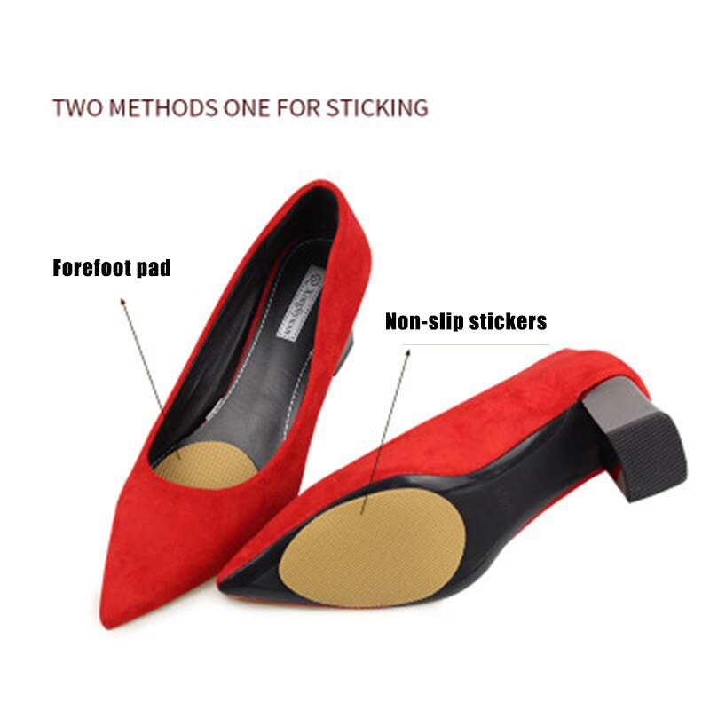 Semelle de chaussure antidérapante en Silicone, semelle extérieure avec autocollant, talons hauts, pour l'avant-pied, sy998