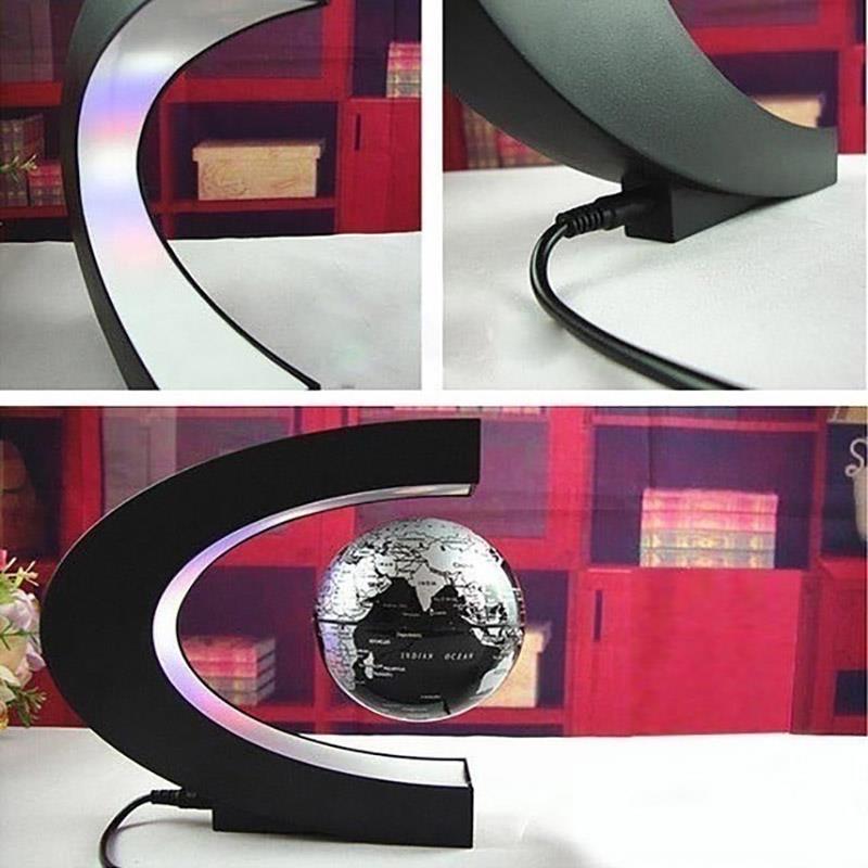 Globo de levitación magnética flotante, Bola de luz LED, mapa del mundo, Lámpara electrónica antigravedad, decoración del hogar, creativos