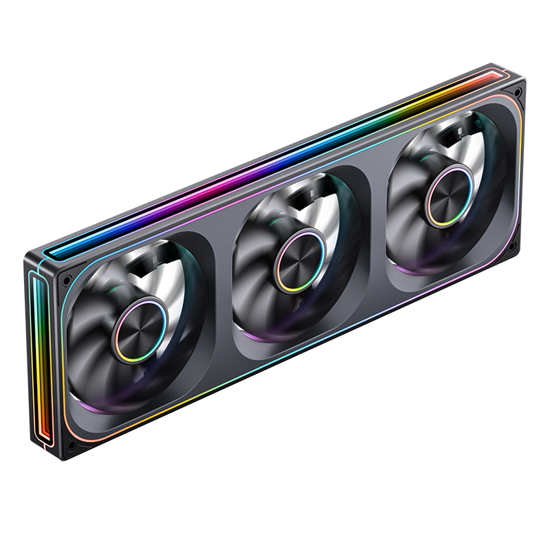 Jonsbo ZA-120/240/360 Case Fan 360 Multi Sided Thousand layer Mirror 5V 3PIN ARGB 12cm PWM Cooling Fan ZA-120BR Air Cooler Fans