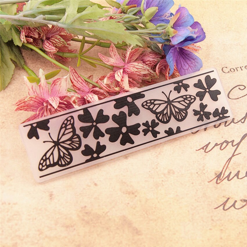 Plantilla de mariposa voladora de plástico de Pascua, álbum de tarjeta de papel artesanal, decoración de boda, carpetas en relieve