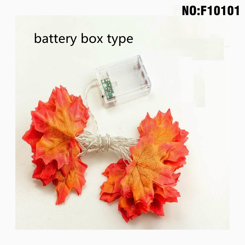 USB/Battery Led Lights Maple Leaves Pumpkin Garland Lights for ChristmasDecoration String Light Festive DIY Halloween Décor: F10101 battery / 3M20 lamp