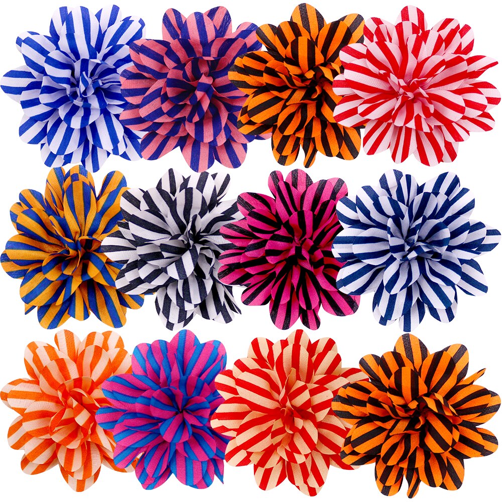 Gros nœud papillon à rayures pour chien, 8cm, 50/100 pièces, accessoires pour animaux de compagnie, meilleure , Yorkshire Terrier