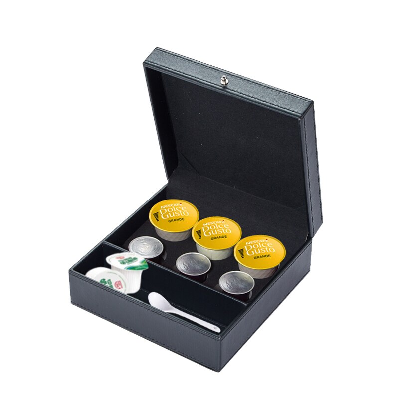Boîte de rangement pour capsules de café en cuir hiinfusion Dolce gusto NESPRESSO k-cup capsule générale