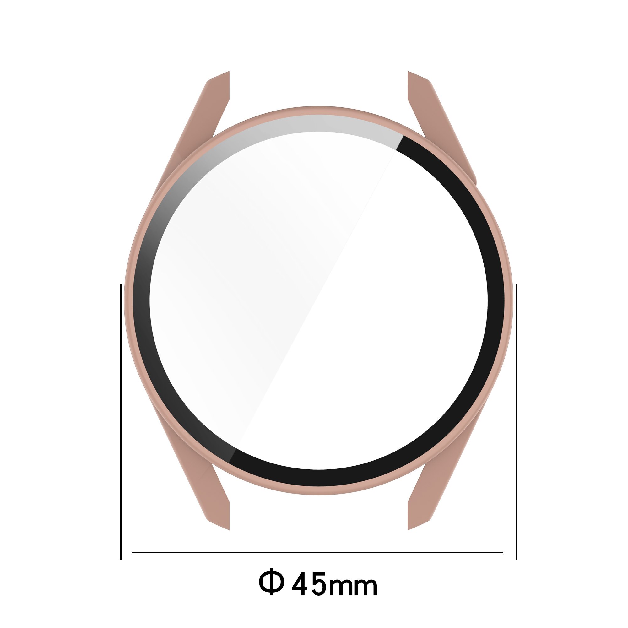 Glas + Case Voor Huawei Horloge Gt 3 46Mm Band Pc Matte Cover Rondom Beschermende Bumper Shell voor Huawei Horloge Gt 3 Horloge Case