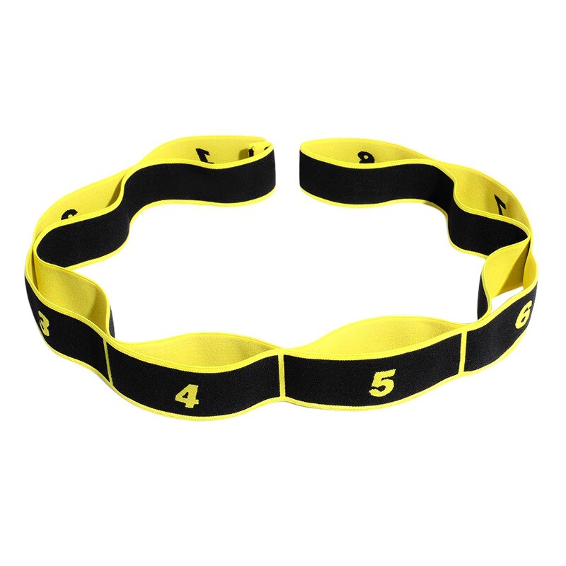 Sangle extensible de danse latine pratique et facile à entraîner, flexible, 8 boucles, bande élastique en nylon et latex, outil d'étirement